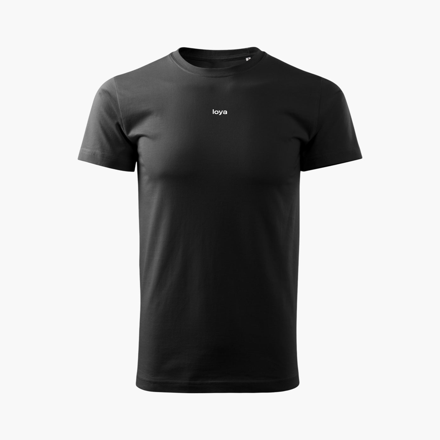 Schwarzes Basic-T-Shirt